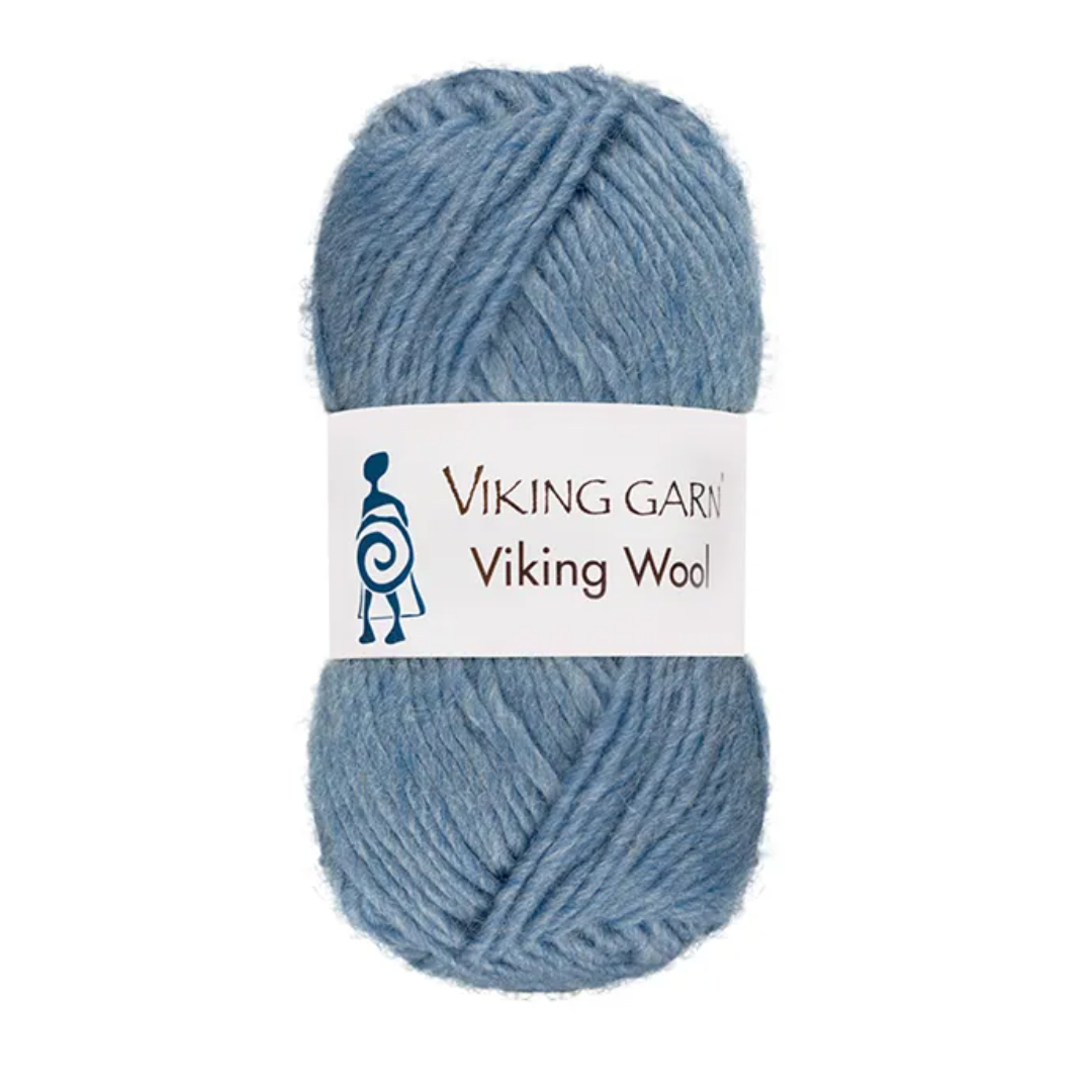 Garn viking wool 524 blå