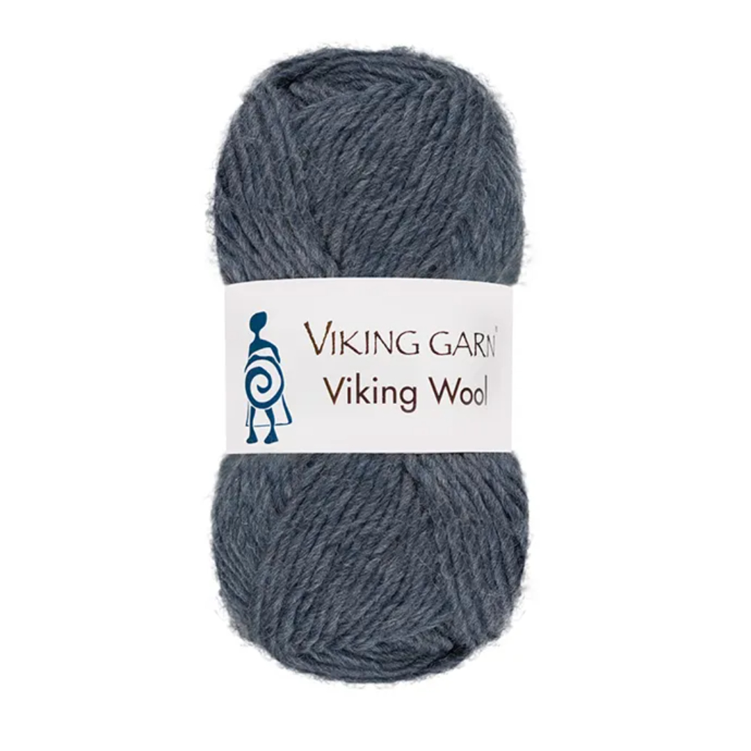 Garn viking wool 527 jeansblå