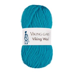 Garn viking wool 528 mørk turkis