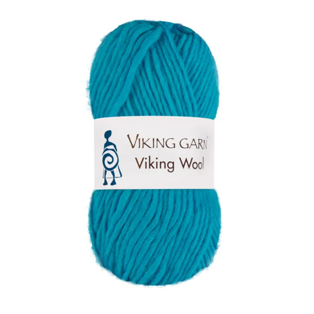 Garn viking wool 528 mørk turkis