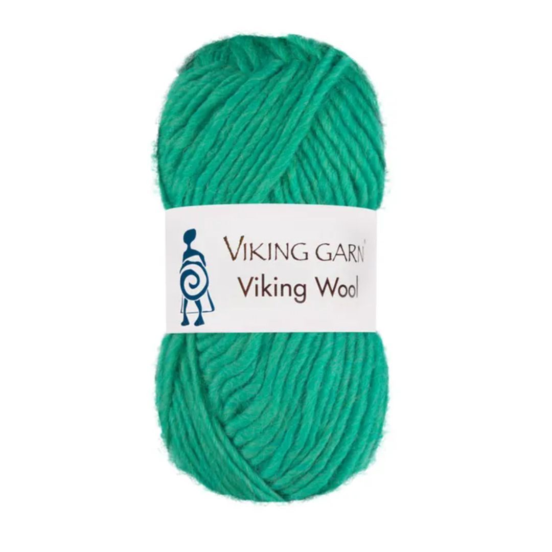 Garn viking wool 530 eplegrønn