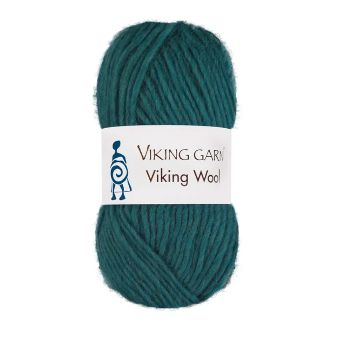 Garn viking wool 533 skoggrønn