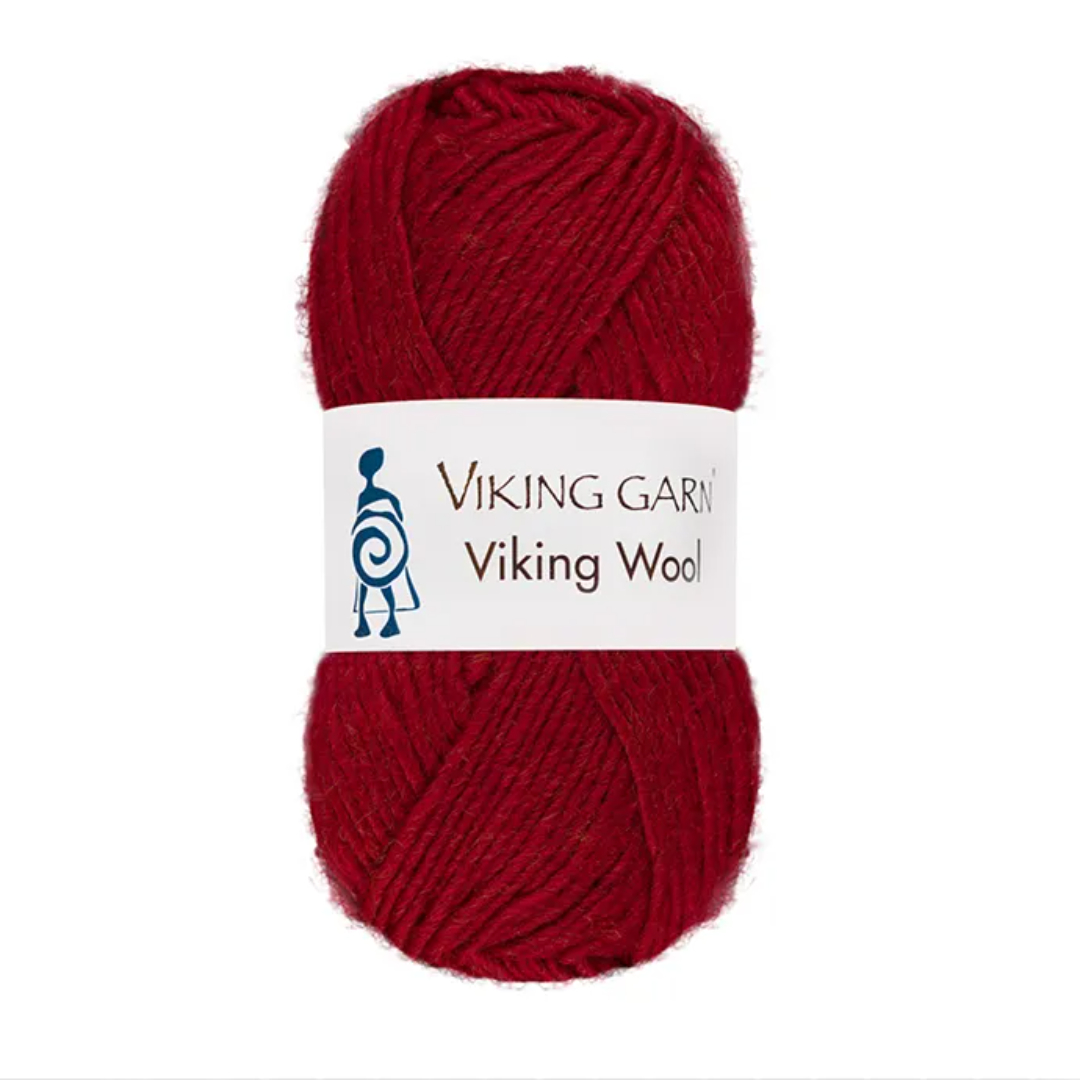 Garn viking wool 560 rød