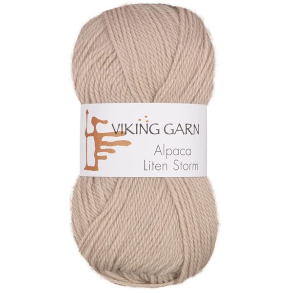 Garn viking alpaca liten storm 706 sand
