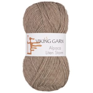 Garn viking alpaca liten storm 707 lys b