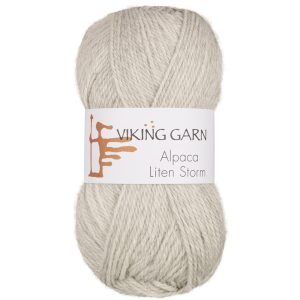 Garn viking alpaca liten storm 712 perle