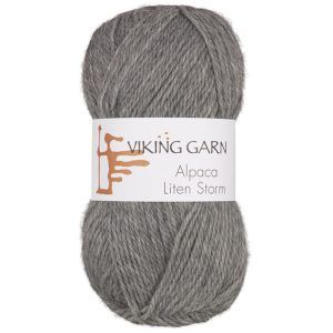 Garn viking alpaca liten storm 713 lys g