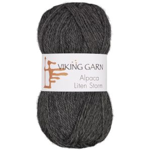 Garn viking alpaca liten storm 715 grå