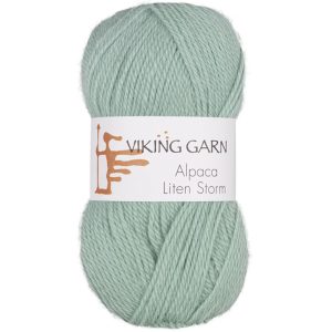 Garn viking alpaca liten storm 731 lys p