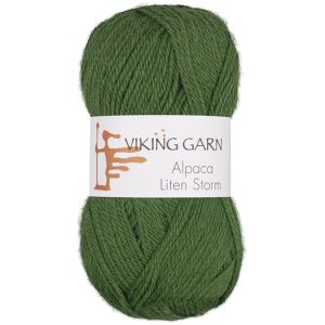 Garn viking alpaca liten storm 733 grønn