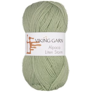 Garn viking alpaca liten storm 737 mintg