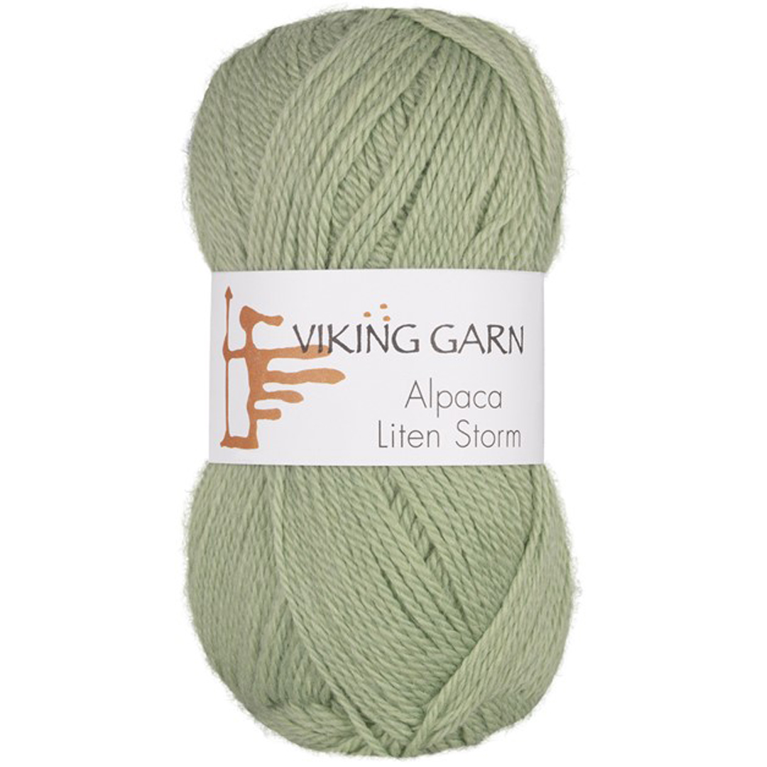 Garn viking alpaca liten storm 737 mintg