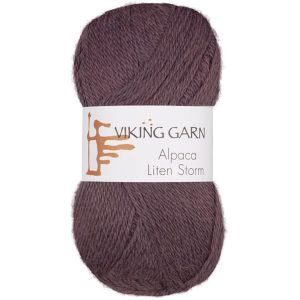 Garn viking alpaca liten storm 768 lilla