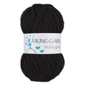 Garn viking hobbygarn 903 sort
