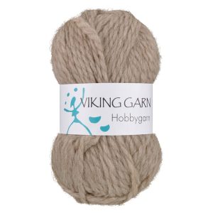 Garn viking hobbygarn 907 brun