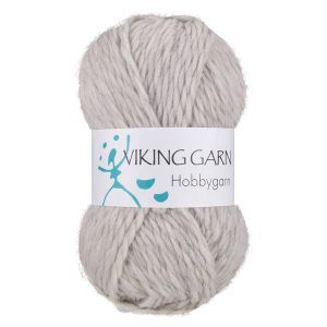 Garn viking hobbygarn 911 lys grå