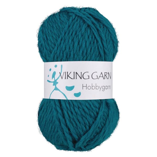 Garn viking hobbygarn 928 mørk petrol