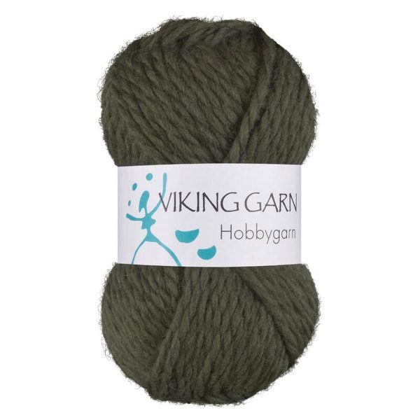 Garn viking hobbygarn 935 mørkgrønn