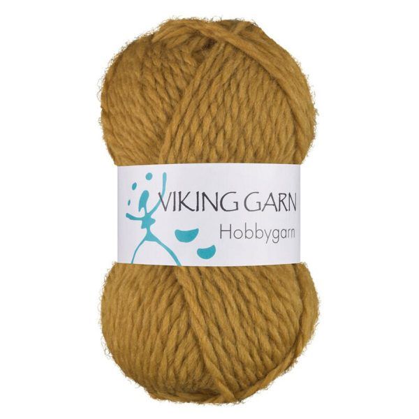 Garn viking hobbygarn 944 sennep