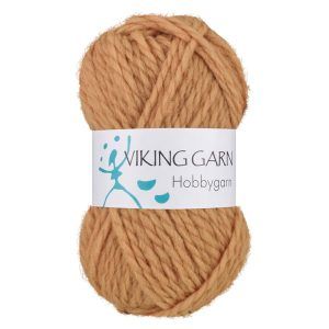 Garn viking hobbygarn 945 okergul
