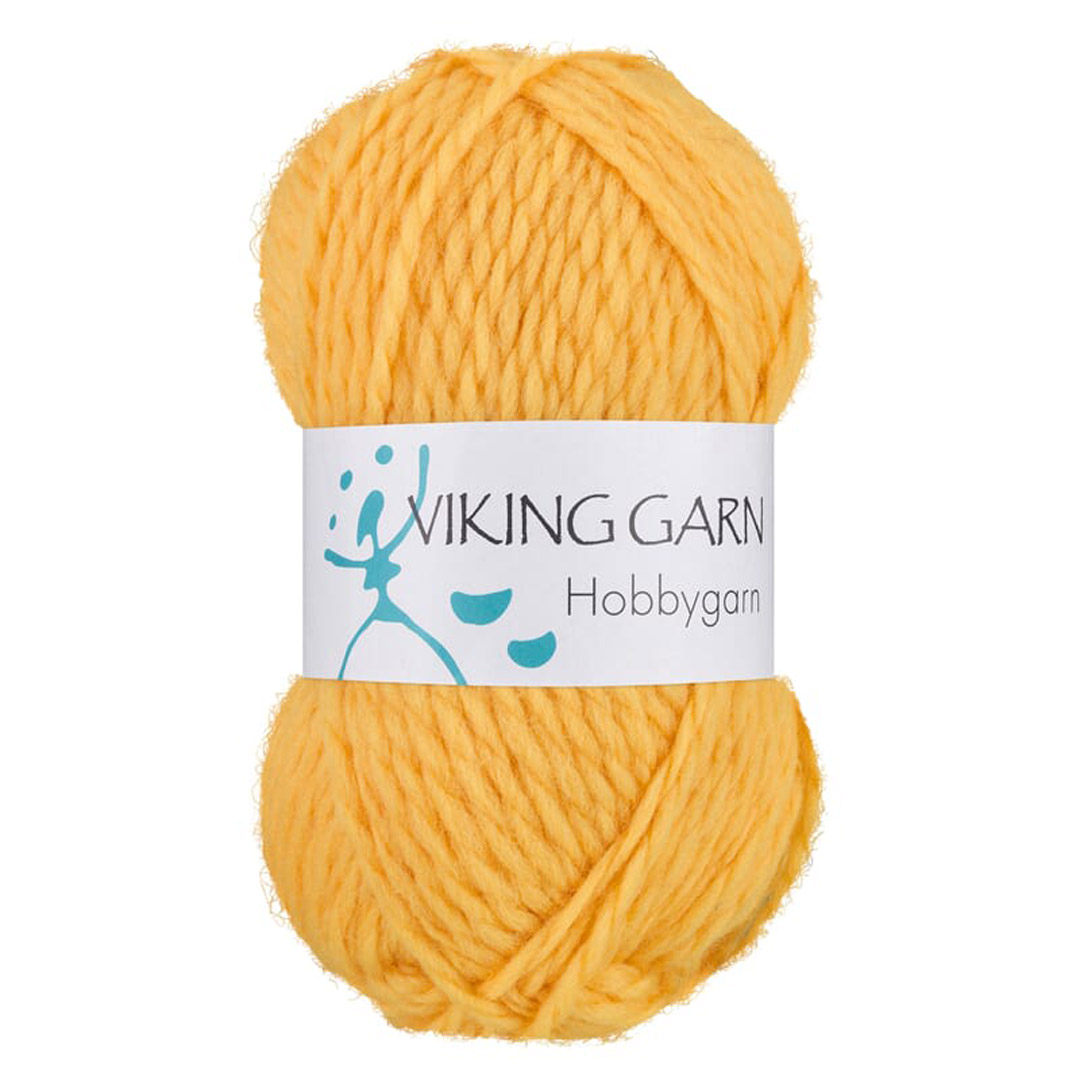Garn viking hobbygarn 946 gul