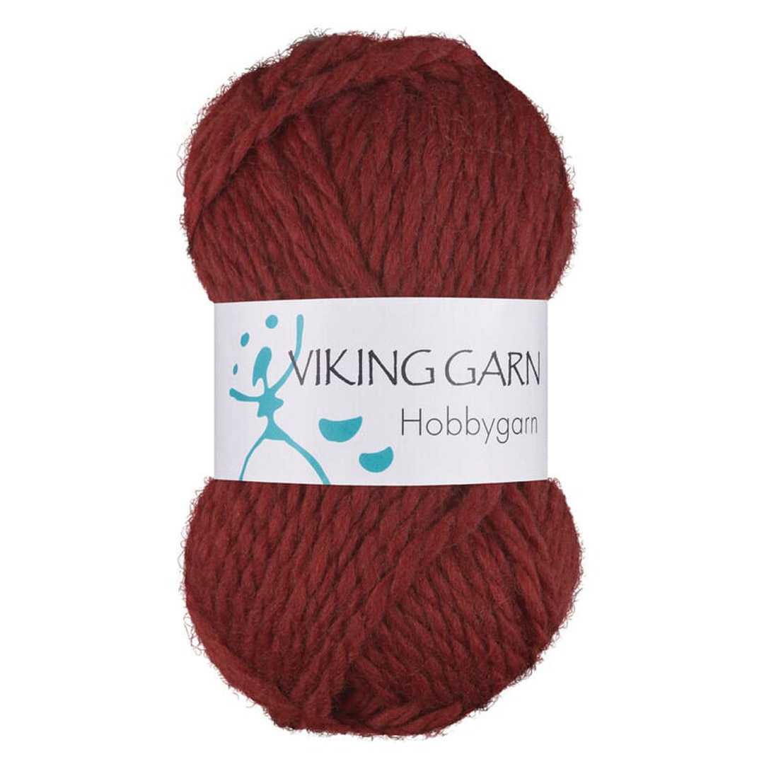 Garn viking hobbygarn 955 roserød