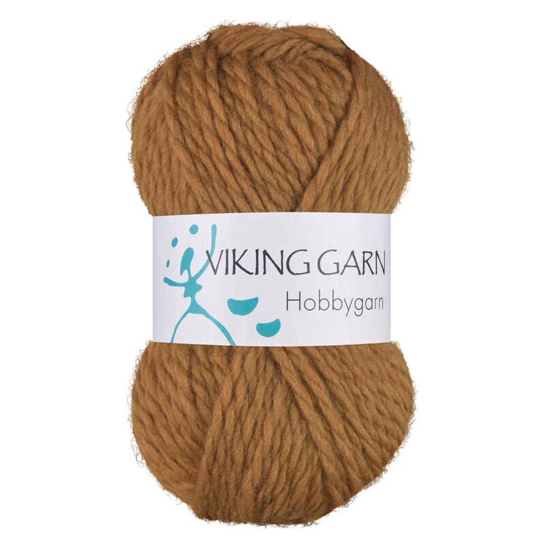 Garn viking hobbygarn 956 cognac