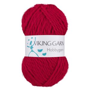 Garn viking hobbygarn 960 mørk rød