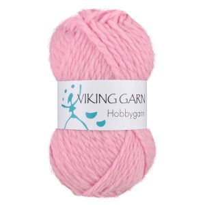 Garn viking hobbygarn 964 lys rosa