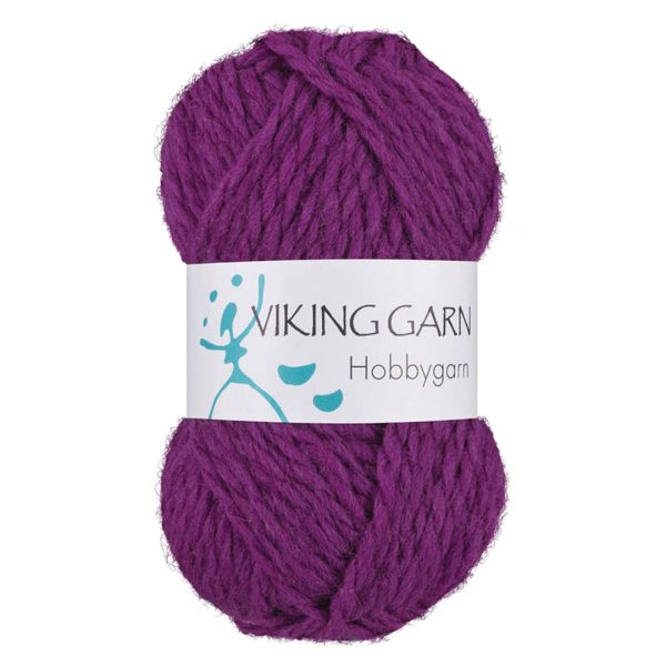 Garn viking hobbygarn 970 mørk lilla