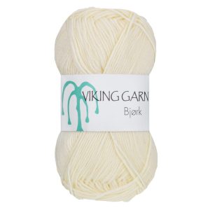 Garn viking bjørk 502 naturhvit