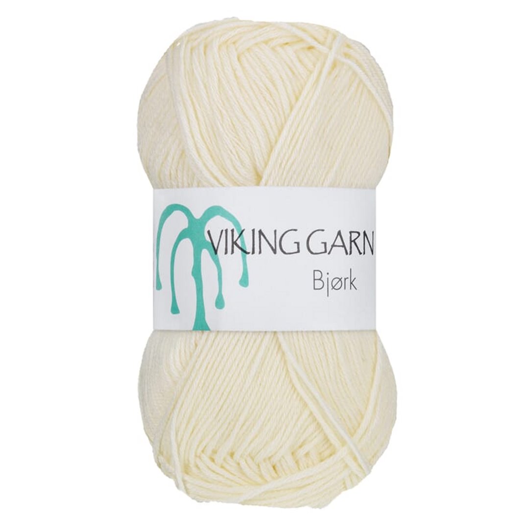 Garn viking bjørk 502 naturhvit