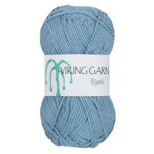 Garn viking bjørk 522 mellomblå