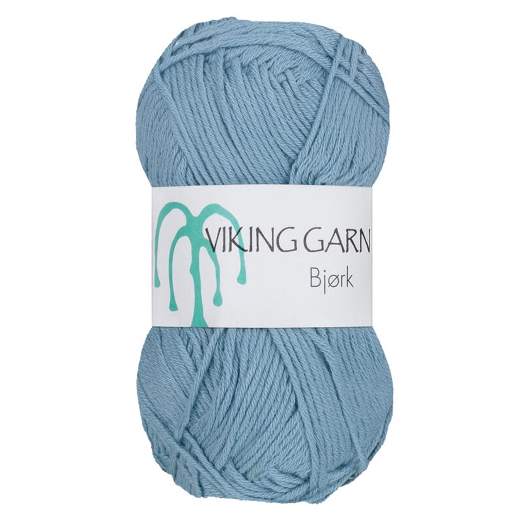 Garn viking bjørk 522 mellomblå