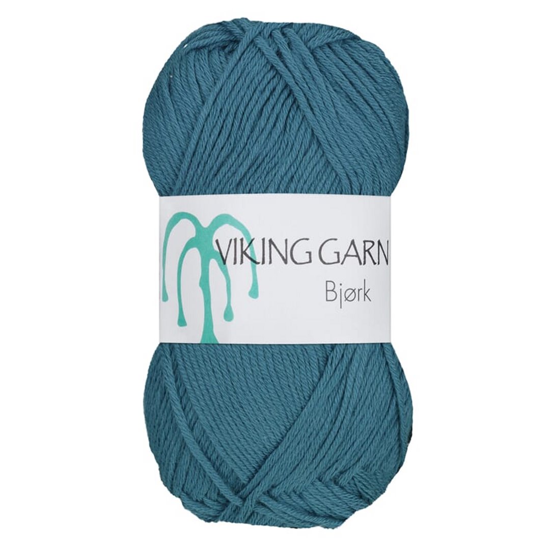 Garn viking bjørk 530 mørk petrol