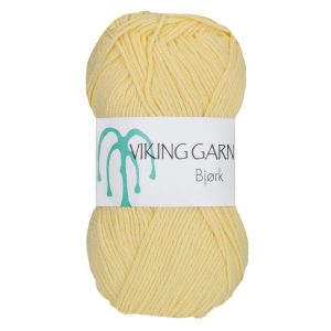 Garn viking bjørk 543 lys gul