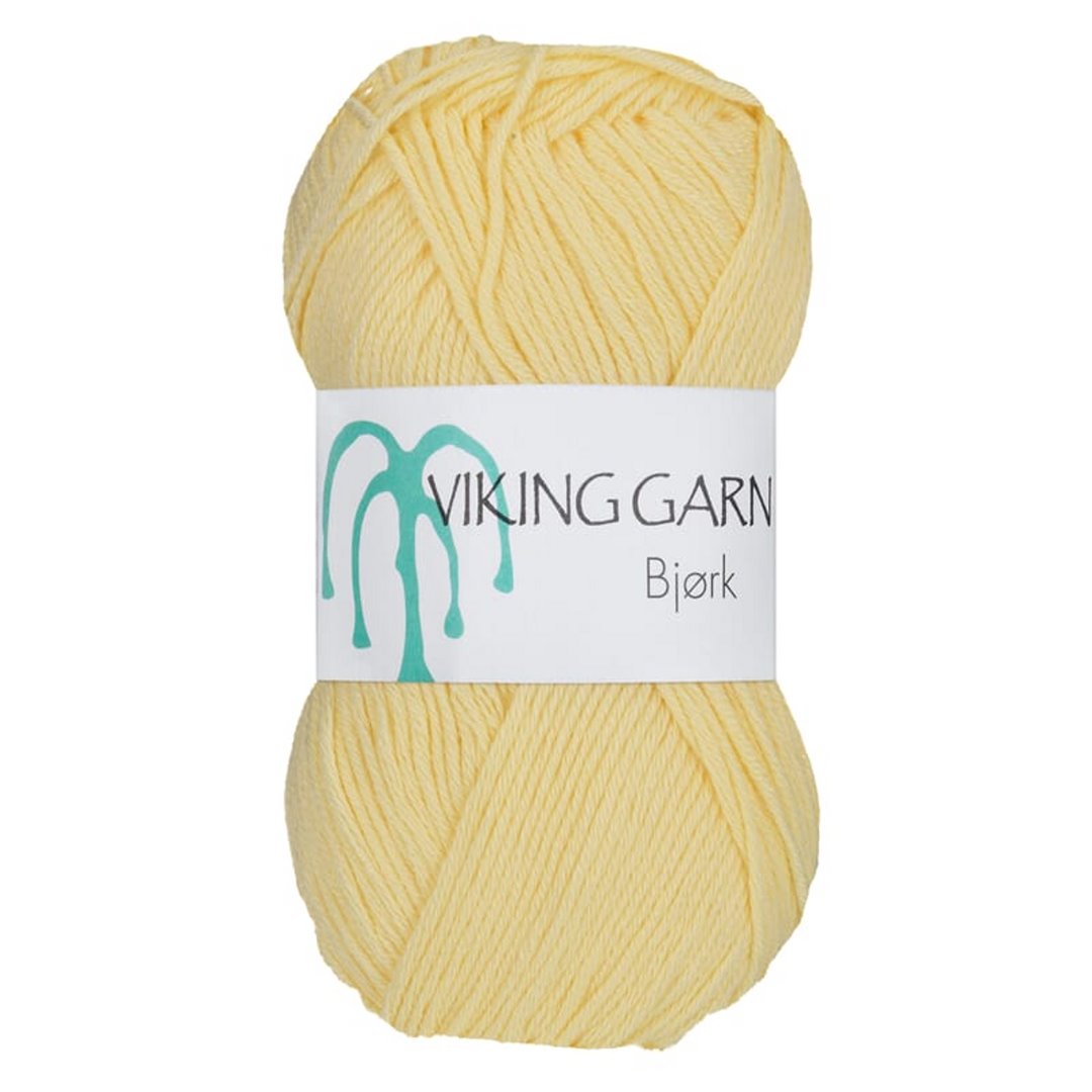 Garn viking bjørk 543 lys gul