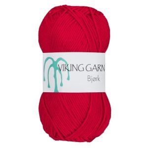 Garn viking bjørk 550 rød