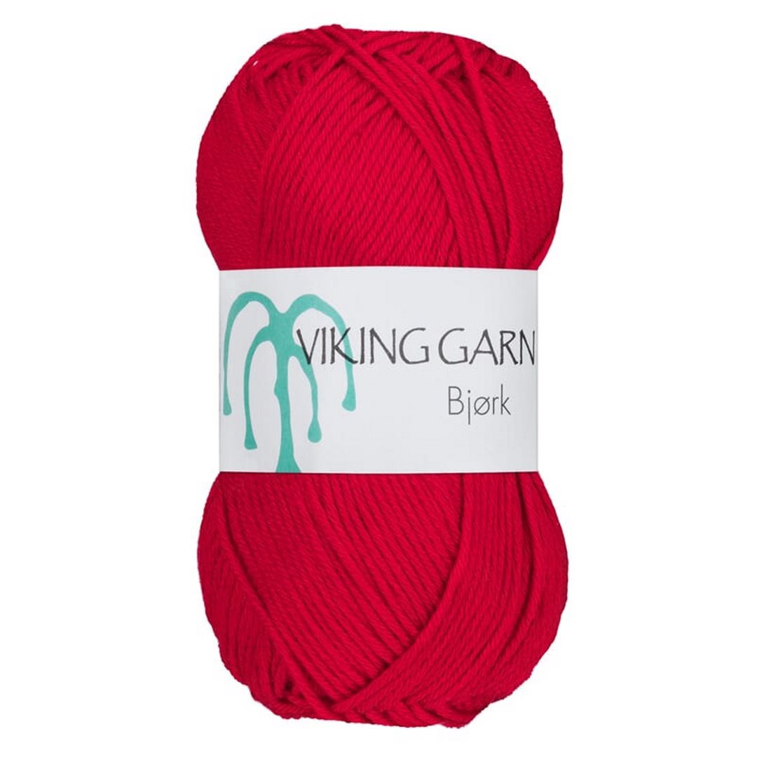 Garn viking bjørk 550 rød