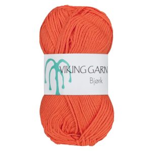 Garn viking bjørk 551 oransje