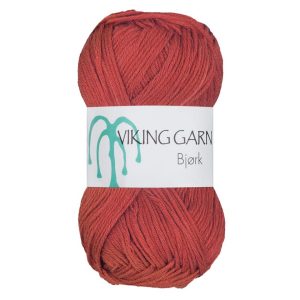 Garn viking bjørk 554 brent oransje