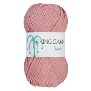 Garn viking bjørk 566 gammelrosa
