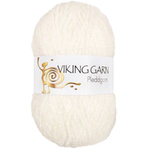 Garn viking pleddgarn 701 hvit