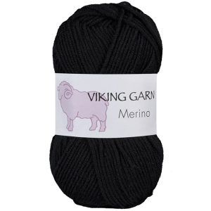 Garn viking merino 803 svart