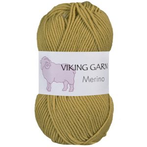 Garn viking merino 831 gulgrønn