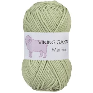 Garn viking merino 837 lys grønn