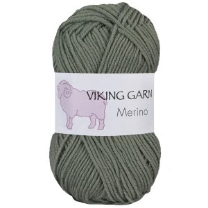 Garn viking merino 839 grågrønn