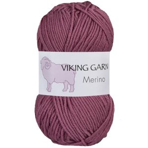Garn viking merino 867 mørk rosa
