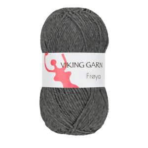 Garn viking frøya 205 mørk grå
