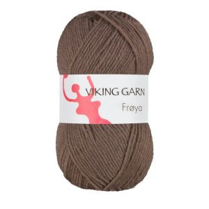 Garn viking frøya 208 brun